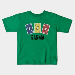 Karma Uno Cards Kids T-Shirt